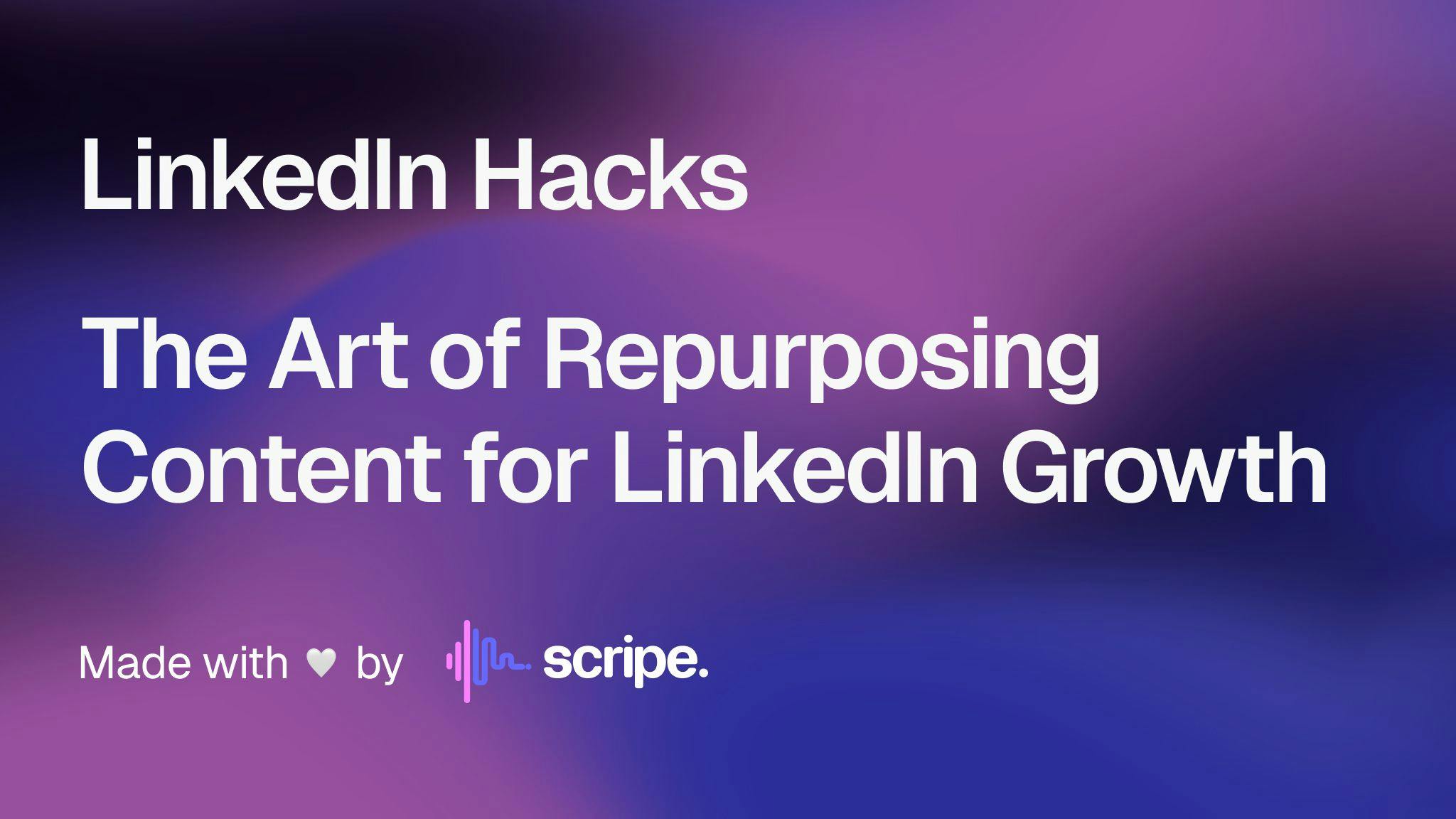 Master the Art of Repurposing Content for LinkedIn Growth