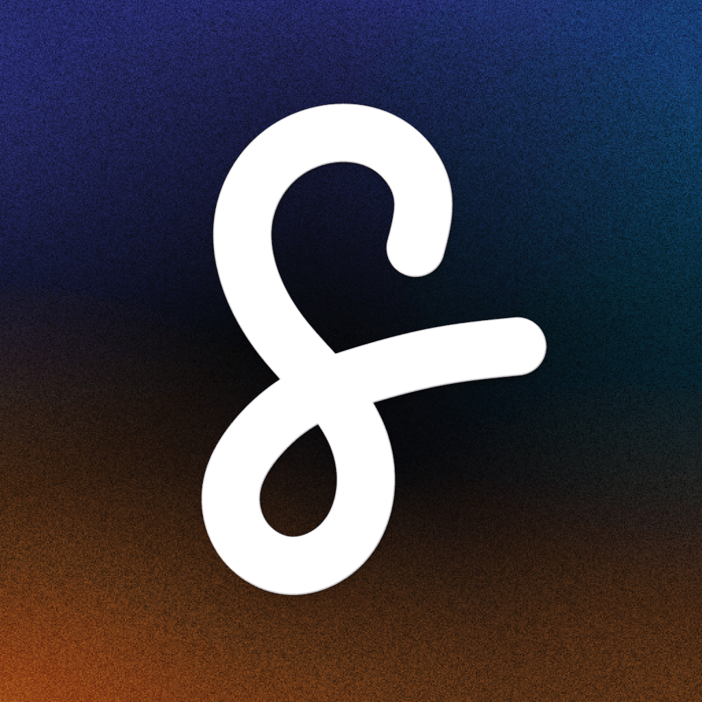 Scripe app icon, dark